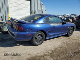 1997 Ford Mustang with VIN 1FALP404XVF156625, listed as a Copart auction lot 43497705 with 194,551 mi miles and Salvage Title. Bid and sale history available at carsss.com. Image 3.