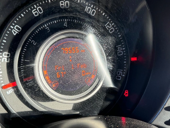 2013 FIAT 500 Abarth with VIN 3C3CFFJH4DT670361, listed as a Copart auction lot 84738664 with 79,555 mi miles and Clean Title. Bid and sale history available at carsss.com. Image 8.