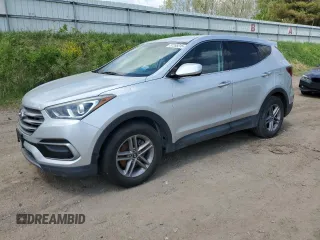 2017 Hyundai Santa Fe 2.4L z VIN 5XYZTDLB9HG466552, wystawiony jako Copart lot #57265315 z przebiegiem 123 390 mil mil oraz Czysty tytuł • Clean title. Historia ofert i sprzedaży dostępna na DreamBid. Obrazek 1.