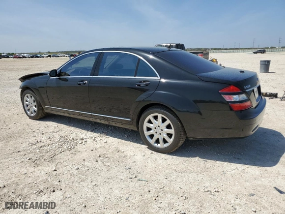 2007 Mercedes-Benz S-Class 5.5L V8 with VIN WDDNG71X77A072622, listed as a Copart auction lot 50171245 with 166,674 mi miles and Salvage Title. Bid and sale history available at carsss.com. Image 2.