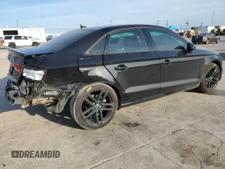 2018 Audi A3 Sedan Premium with VIN WAUAUGFF3J1092839, listed as a Copart auction lot 61115184 with 88,313 mi miles and Salvage Title. Bid and sale history available at carsss.com. Image 3.