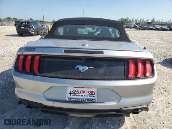 2022 Ford Mustang EcoBoost with VIN 1FATP8UH7N5118943, listed as a Copart auction lot 57218815 with Not provided miles and Non repairable. Bid and sale history available at DreamBid. Image 6.