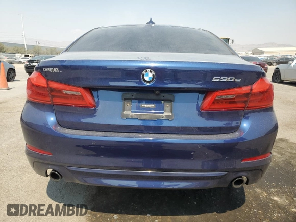 2020 BMW 5 Series 530e with VIN WBAJA9C01LCE55217, listed as a Copart auction lot 71109834 with Not Provided miles and Salvage Title. Bid and sale history available at DreamBid. Image 6.