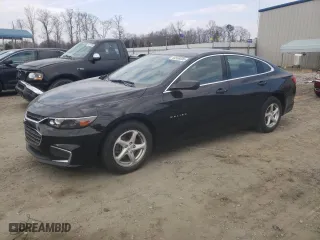 2016 Chevrolet Malibu LS with VIN 1G1ZB5ST3GF301867, listed as a Copart auction lot 44506605 with 68,250 mi miles and Salvage Title. Bid and sale history available at carsss.com. Image 1.