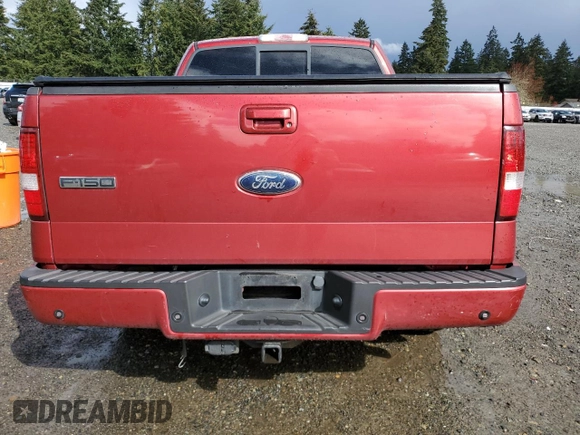 2008 Ford F-150 XLT with VIN 1FTPW12V38KC19224, listed as a Copart auction lot 52386775 with 186,756 mi miles and Salvage Title. Bid and sale history available at carsss.com. Image 6.