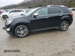 2016 Chevrolet Equinox LTZ with VIN 2GNFLGEK7G6269965, listed as a Copart auction lot 44884795 with 117,477 mi miles and Salvage Title. Bid and sale history available at carsss.com. Image 1.