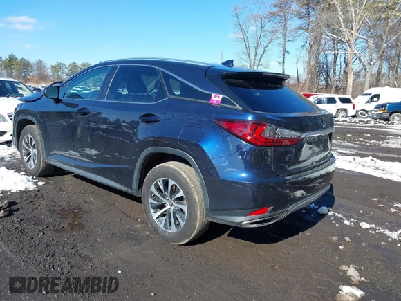 2021 Lexus RX with VIN 2T2HZMDA4MC277227, listed as a IAAI auction lot 41527380 with 52,580 mi miles. Bid and sale history available at carsss.com. Image 3.