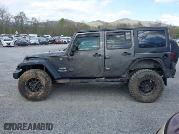 2018 Jeep Wrangler Unlimited Sport S z VIN 1C4HJWDG2JL930461, wystawiony jako IAAI lot #42042644 z przebiegiem 136 530 mil mil oraz . Historia ofert i sprzedaży dostępna na DreamBid. Obrazek 14.