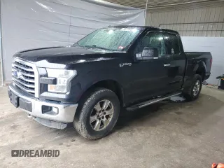2015 Ford F-150 XLT with VIN 1FTFX1EF9FKD86097, listed as a Copart auction lot 55771465 with 152,026 mi miles and Salvage title. Bid and sale history available at DreamBid. Image 1.