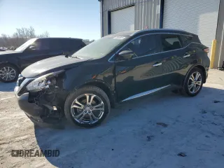 2016 Nissan Murano Platinum with VIN 5N1AZ2MG8GN163873, listed as a Copart auction lot 43605645 with 90,053 mi miles and Salvage Title. Bid and sale history available at carsss.com. Image 1.