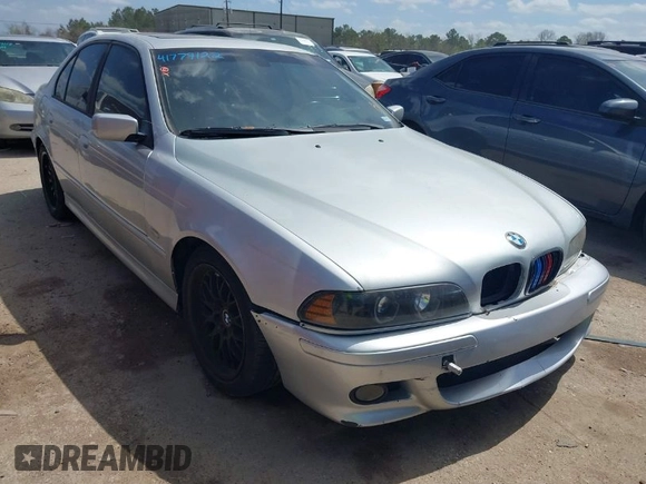 2003 BMW 5 Series 530iA with VIN WBADT63443CK38704, listed as a IAAI auction lot 41779122 with 103,198 mi miles. Bid and sale history available at carsss.com. Image 1.