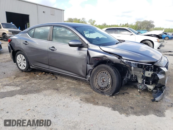 2021 Nissan Sentra S with VIN 3N1AB8BV1MY249282, listed as a Copart auction lot 52685155 with 28,405 mi miles and Non Repairable. Bid and sale history available at DreamBid. Image 4.