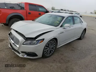 2020 Lincoln Continental Standard with VIN 1LN6L9VK5L5601259, listed as a Copart auction lot 87613025 with 50,186 mi miles and Salvage Title. Bid and sale history available at carsss.com. Image 1.