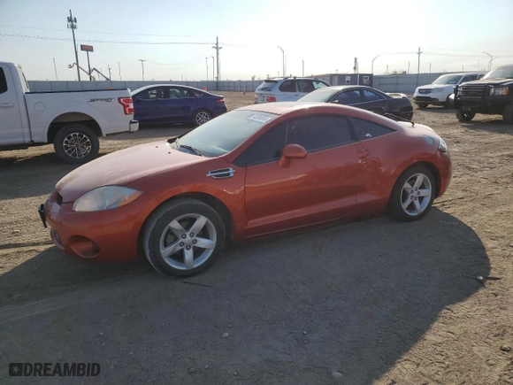 2008 Mitsubishi Eclipse GS with VIN 4A3AK24F28E025843, listed as a Copart auction lot 74224814 with 76,945 mi miles and Salvage Title. Bid and sale history available at carsss.com. Image 1.