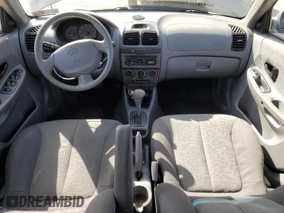2005 Hyundai Accent GLS with VIN KMHCG45C65U625887, listed as a Copart auction lot 48824225 with 110,594 mi miles and Salvage Title. Bid and sale history available at carsss.com. Image 8.