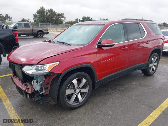 2020 Chevrolet Traverse LT Leather with VIN 1GNEVHKW7LJ194099, listed as a IAAI auction lot 41297983 with 118,475 mi miles. Bid and sale history available at carsss.com. Image 20.