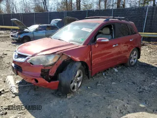 2007 Acura RDX Tech Pkg with VIN 5J8TB18517A016050, listed as a Copart auction lot 47258955 with 106,346 mi miles and Salvage Title. Bid and sale history available at carsss.com. Image 1.