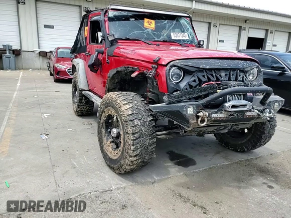 2014 Jeep Wrangler Sport with VIN 1C4AJWAG4EL205584, listed as a Copart auction lot 63671245 with Not provided miles and Salvage title. Bid and sale history available at DreamBid. Image 14.
