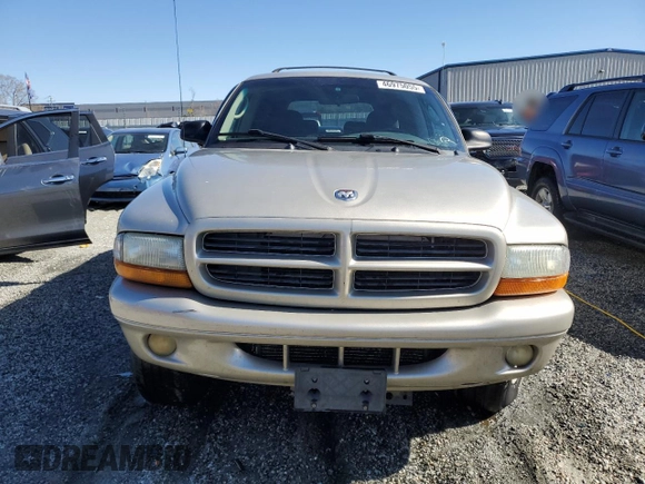 2001 Dodge Durango with VIN 1B4HS28N51F599577, listed as a Copart auction lot 46975055 with 206,500 mi miles and Salvage Title. Bid and sale history available at carsss.com. Image 5.
