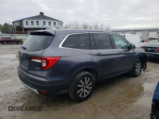 2021 Honda Pilot EX-L with VIN 5FNYF6H59MB087005, listed as a Copart auction lot 46735645 with 40,471 mi miles and Salvage Title. Bid and sale history available at carsss.com. Image 3.