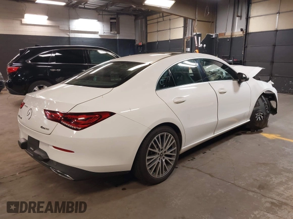 2020 Mercedes-Benz CLA 250 with VIN WDD5J4HB8LN077275, listed as a IAAI auction lot 42298602 with 45,918 mi miles and . Bid and sale history available at DreamBid. Image 4.