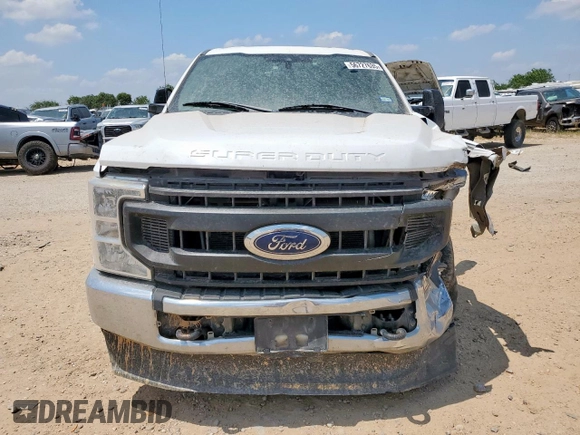 2021 Ford F-250 XL with VIN 1FT7W2B69MEC89060, listed as a Copart auction lot 56727635 with 221,612 mi miles and Salvage title. Bid and sale history available at DreamBid. Image 5.