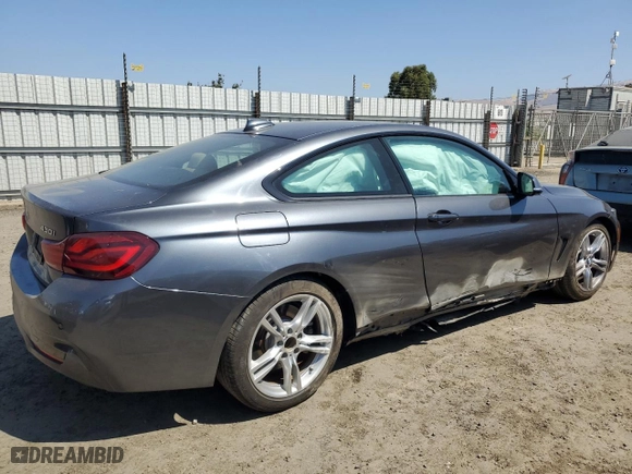 2020 BMW 4 Series 430i with VIN WBA4W3C03LFH13652, listed as a Copart auction lot 66787724 with 26,490 mi miles and Salvage Title. Bid and sale history available at carsss.com. Image 3.