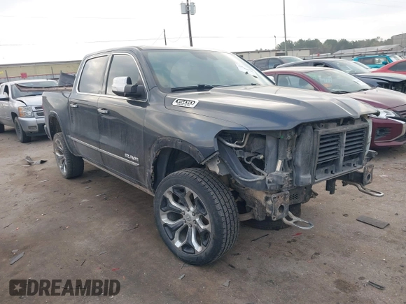 2019 Ram 1500 Limited z VIN 1C6SRFHT9KN594990, wystawiony jako IAAI lot #41760766 z przebiegiem 102 740 mil mil oraz . Historia ofert i sprzedaży dostępna na DreamBid. Obrazek 1.