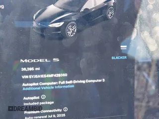 2021 Tesla Model S Long Range z VIN 5YJSA1E54MF429360, wystawiony jako IAAI lot #42662440 z przebiegiem 36 395 mil mil oraz . Historia ofert i sprzedaży dostępna na DreamBid. Obrazek 15.