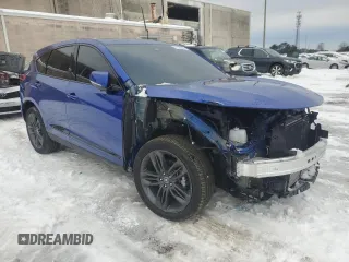 2024 Acura RDX w/A-Spec Package with VIN 5J8TC2H62RL035029, listed as a Copart auction lot 41500665 with 6,490 mi miles and Salvage title. Bid and sale history available at DreamBid. Image 4.