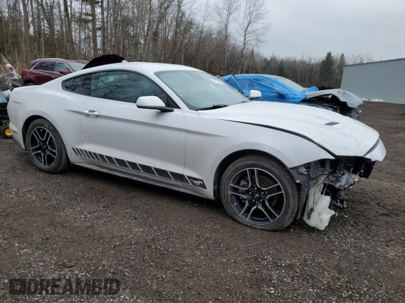 2021 Ford Mustang EcoBoost with VIN 1FA6P8TH7M5116896, listed as a Copart auction lot 38178004 with 36,035 mi miles and Salvage title. Bid and sale history available at DreamBid. Image 4.