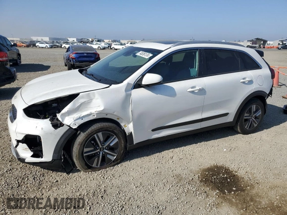2022 Kia Niro LXS SE with VIN KNDCB3LC5N5512667, listed as a Copart auction lot 74836124 with 46,530 mi miles and Salvage Title. Bid and sale history available at carsss.com. Image 1.