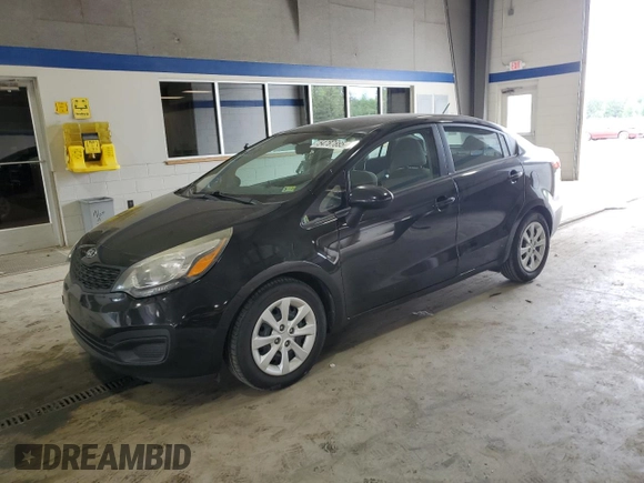 2014 Kia Rio LX with VIN KNADM4A33E6417068, listed as a Copart auction lot 54787885 with 98,078 mi miles and Salvage Title. Bid and sale history available at DreamBid. Image 1.