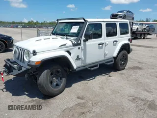 2023 Jeep Wrangler Willys with VIN 1C4HJXDN1PW546425, listed as a IAAI auction lot 42503380 with 25,245 mi miles and . Bid and sale history available at DreamBid. Image 17.