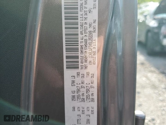 2016 Jeep Wrangler Unlimited Rubicon with VIN 1C4BJWFG4GL252209, listed as a Copart auction lot 58525725 with 46,604 mi miles and Salvage title. Bid and sale history available at DreamBid. Image 12.