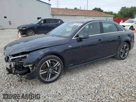 2017 Audi A4 Premium Plus with VIN WAUENAF40HN070469, listed as a Copart auction lot 61042625 with 63,087 mi miles and Salvage title. Bid and sale history available at DreamBid. Image 1.