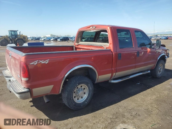 2001 Ford F-250 XL with VIN 1FTNW21F91ED51769, listed as a Copart auction lot 55328095 with 198,162 mi miles and Salvage title. Bid and sale history available at DreamBid. Image 3.