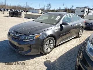 2017 Kia Optima Hybrid with VIN KNAGT4LC8H5007793, listed as a Copart auction lot 47105165 with 126,732 mi miles and Salvage Title. Bid and sale history available at carsss.com. Image 1.