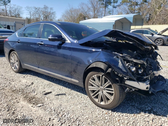 2020 Genesis G80 3.8L with VIN KMTFN4JE7LU329726, listed as a Copart auction lot 45546975 with 58,159 mi miles and Salvage Title. Bid and sale history available at carsss.com. Image 4.