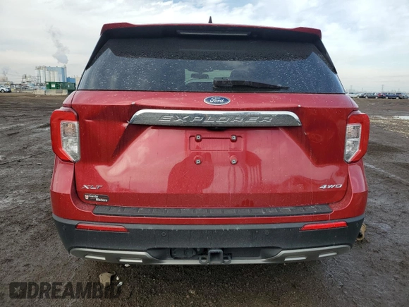 2021 Ford Explorer XLT with VIN 1FMSK8DH9MGC51416, listed as a Copart auction lot 46912555 with 34,271 mi miles and Salvage Title. Bid and sale history available at DreamBid. Image 6.