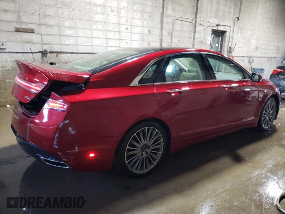 2014 Lincoln MKZ Hybrid with VIN 3LN6L2LUXER828698, listed as a Copart auction lot 52530265 with 90,601 mi miles and Salvage Title. Bid and sale history available at DreamBid. Image 3.