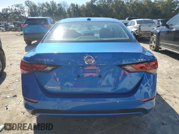 2022 Nissan Sentra SV with VIN 3N1AB8CV9NY268291, listed as a Copart auction lot 42421625 with 14,089 mi miles and Non Repairable. Bid and sale history available at carsss.com. Image 6.