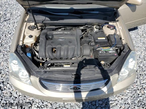 2008 Kia Optima LX with VIN KNAGE123385258036, listed as a Copart auction lot 52853485 with 147,314 mi miles and Non Repairable. Bid and sale history available at carsss.com. Image 11.