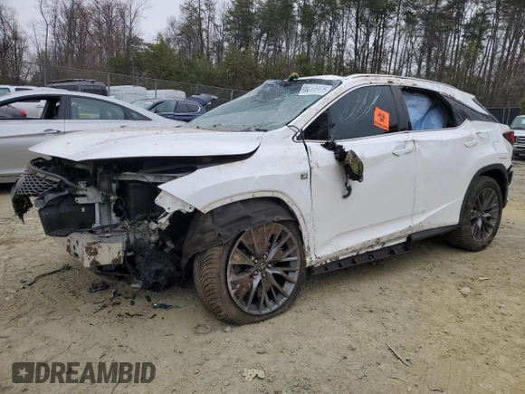 2017 Lexus RX with VIN 2T2BZMCA3HC106448, listed as a Copart auction lot 48608475 with 0 mi miles and Salvage Title. Bid and sale history available at carsss.com. Image 1.
