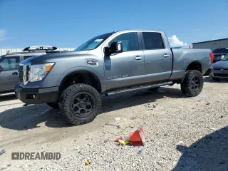 2017 Nissan Titan XD S with VIN 1N6AA1F31HN550814, listed as a Copart auction lot 74151354 with 81,857 mi miles and Salvage Title. Bid and sale history available at carsss.com. Image 1.