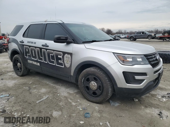 2016 Ford Utility Police Interceptor with VIN 1FM5K8AR7GGD16133, listed as a Copart auction lot 47731905 with 112,697 mi miles and Salvage Title. Bid and sale history available at carsss.com. Image 4.
