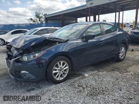 2015 Mazda 3 i Touring with VIN 3MZBM1V77FM128103, listed as a Copart auction lot 56156555 with 107,460 mi miles and Salvage Title. Bid and sale history available at DreamBid. Image 1.
