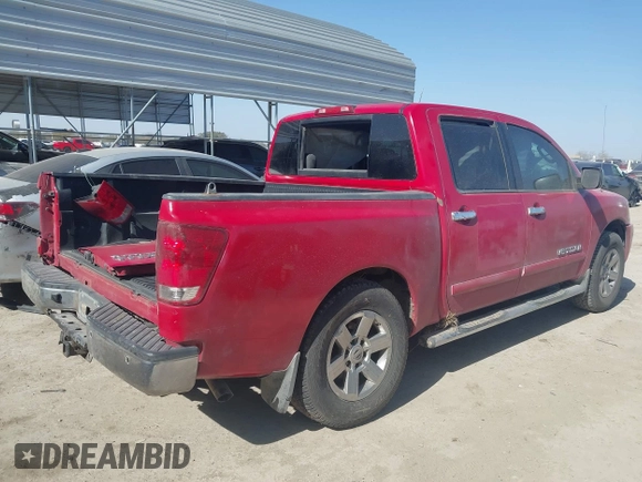 2011 Nissan Titan SV with VIN 1N6BA0ED0BN308385, listed as a IAAI auction lot 41681034 with 184,681 mi miles and . Bid and sale history available at DreamBid. Image 4.