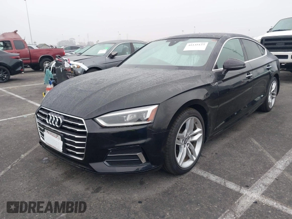 2019 Audi A5 Sportback Premium with VIN WAUANCF50KA072515, listed as a IAAI auction lot 41135123 with 30,456 mi miles. Bid and sale history available at carsss.com. Image 2.
