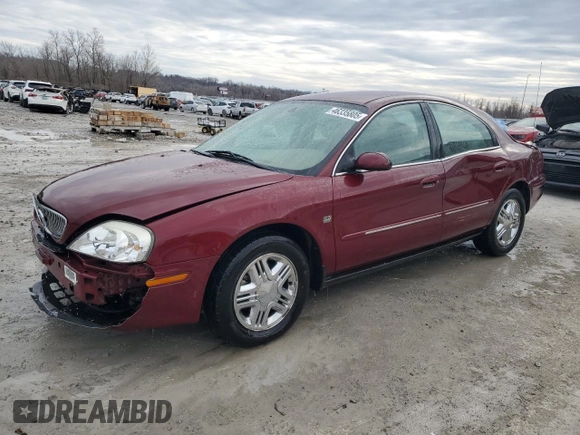 2005 Mercury Sable LS z VIN 1MEFM55S25A614425, wystawiony jako Copart lot #46335805 z przebiegiem 58 579 mil mil oraz Szkoda całkowita • Salvage title. Historia ofert i sprzedaży dostępna na DreamBid. Obrazek 1.